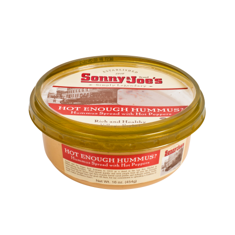 Hot Enough Hummus <br> 16 oz